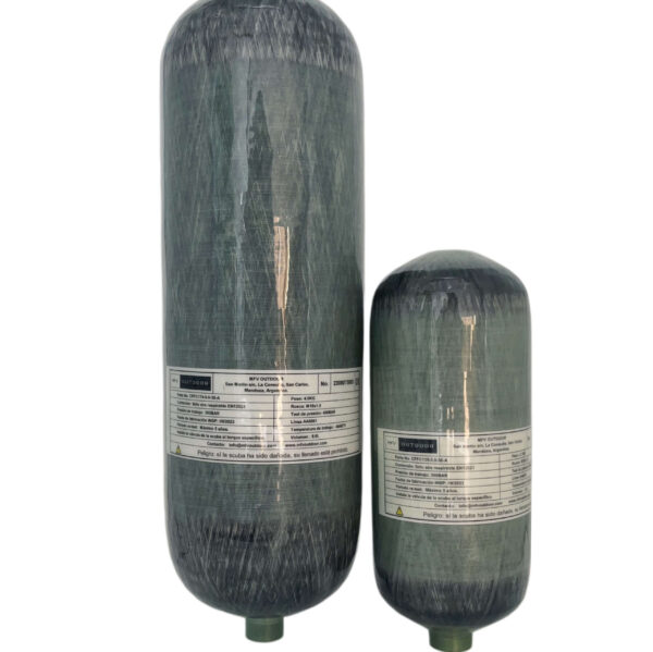 Scuba de fibra de carbono 300bar 6.8L MFV Outdoor - Imagen 5