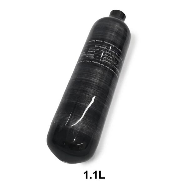 Botella scuba de fibra de carbono 300bar 1.1L MFV Outdoor